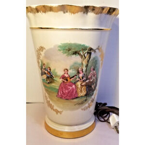 Fragonard M. Langbrock Amsterdam Holland Victorian Design Table TV Lamp MCM 1950